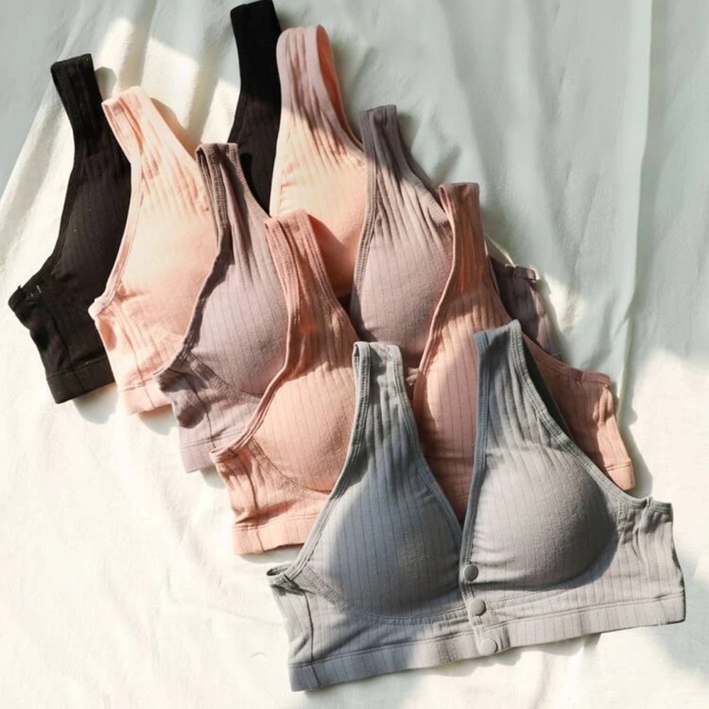 Shein - 5pack Button Front Nursing Bra